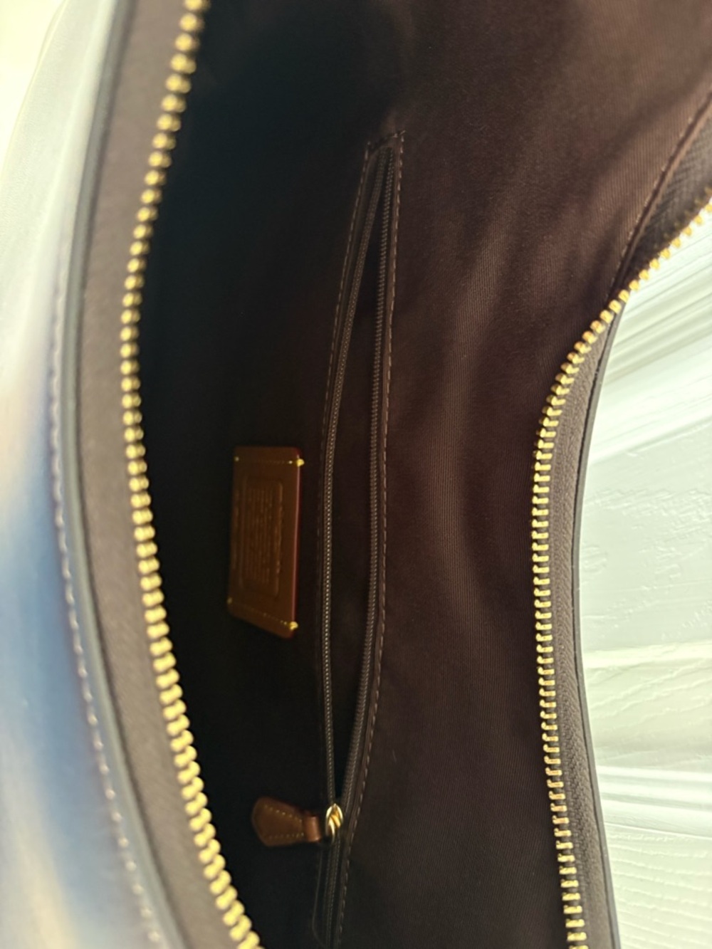 Coach Ella Shoulder Bag Espresso - Picture 8 of 11